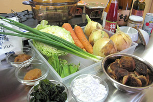 料理に使用する食材